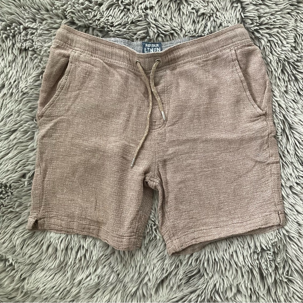 Montauk Large Linen Men’s Shorts Essex Waist Tie